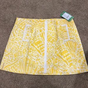 Lilly Pulitzer January Skort Sunglow Yellow size 6